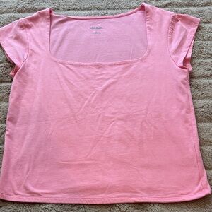 Neon pink wild fable square neck (size L)